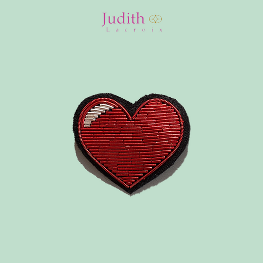 Broche- Grand coeur