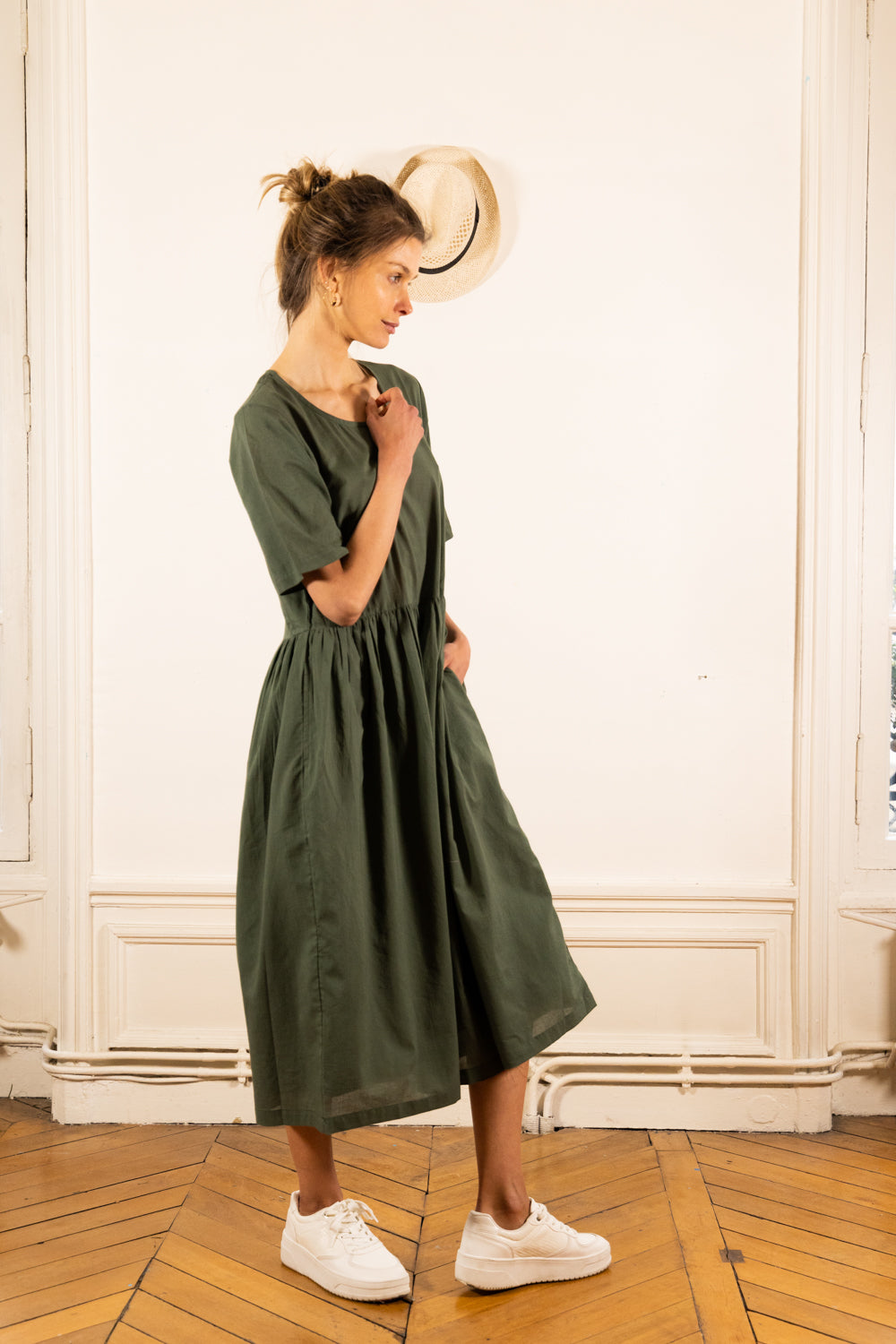 AIKO OLIVE DRESS