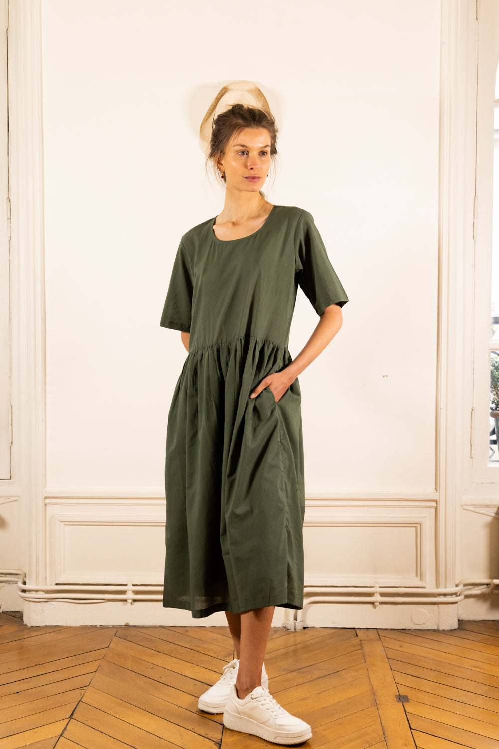 AIKO OLIVE DRESS