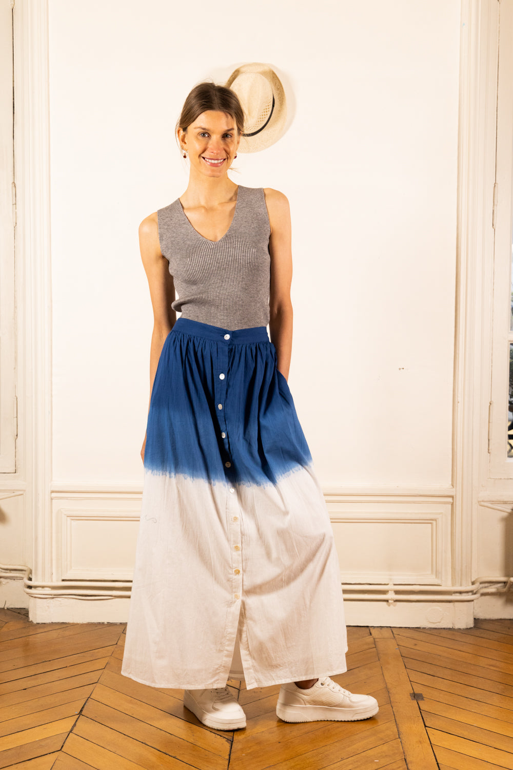 CELIA TYE BLUE SKIRT
