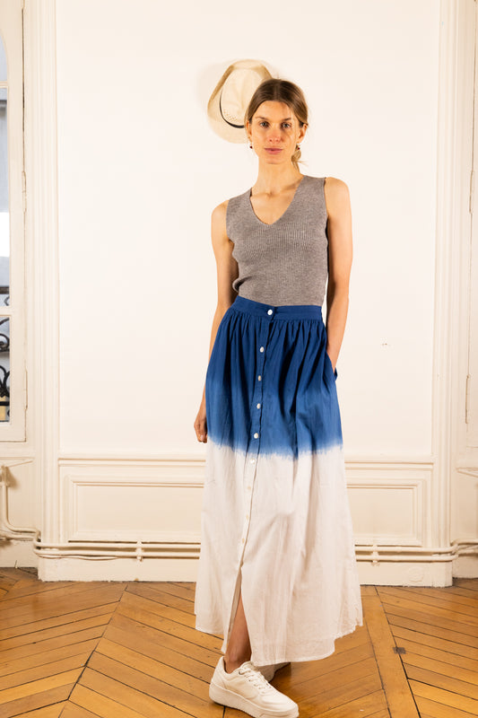 CELIA TYE BLUE SKIRT