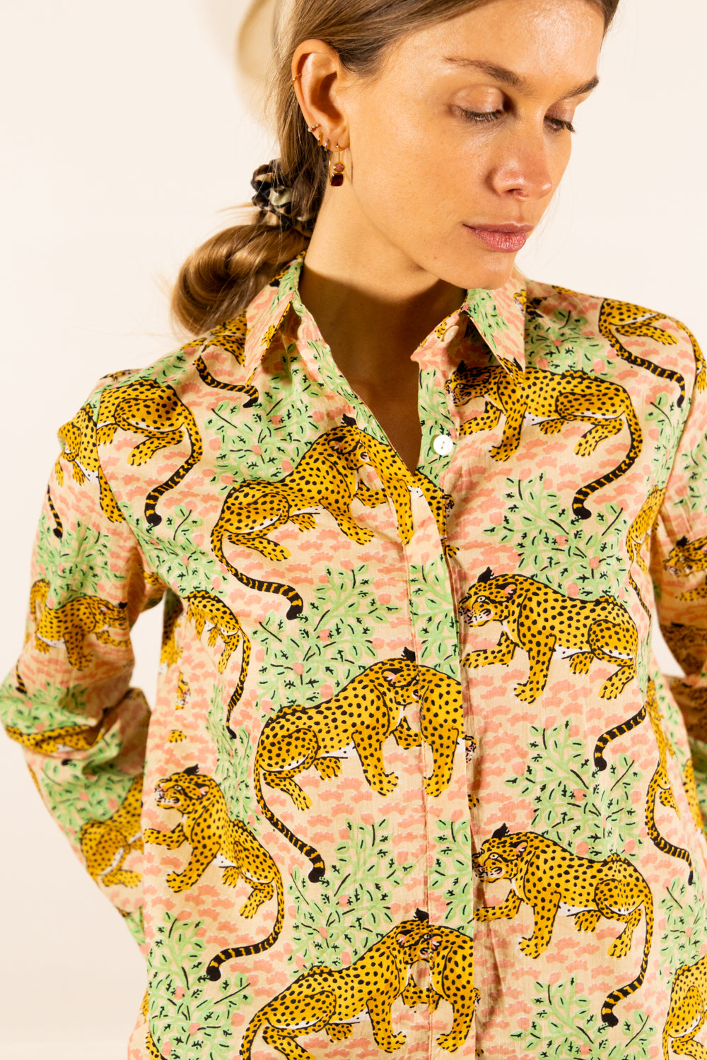 HIDEKI PINK TIGER SHIRT