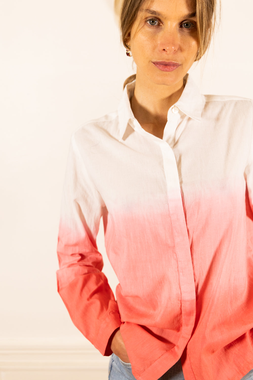 HIDEKI TYE PINK SHIRT
