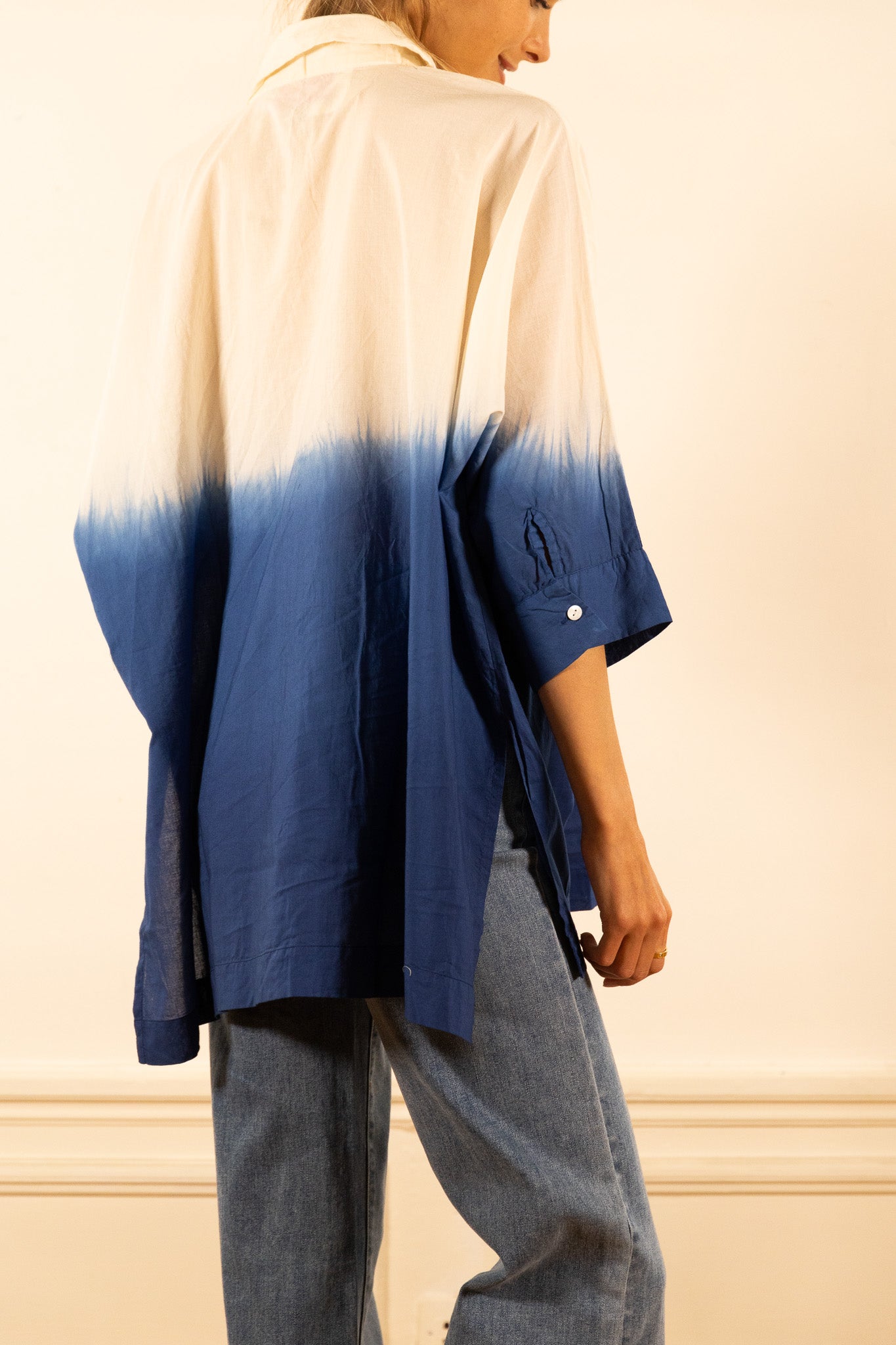NOLA TYE BLUE BLOUSE