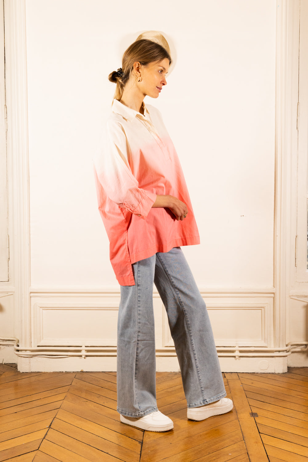 NOLA TYE PINK BLOUSE