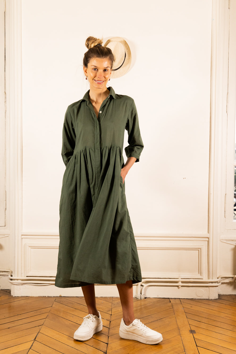 ROBE NORA OLIVE