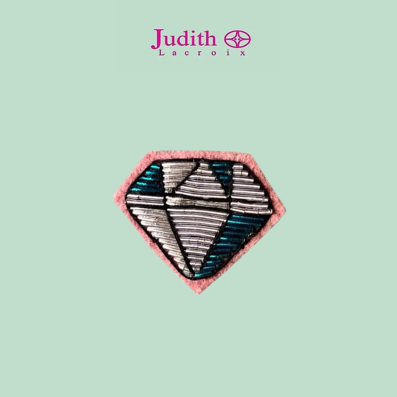 Brooch - Blue Diamond