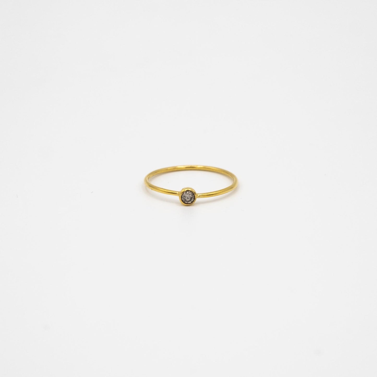 SOLITAIRE GOLD DIAMOND GRAY M