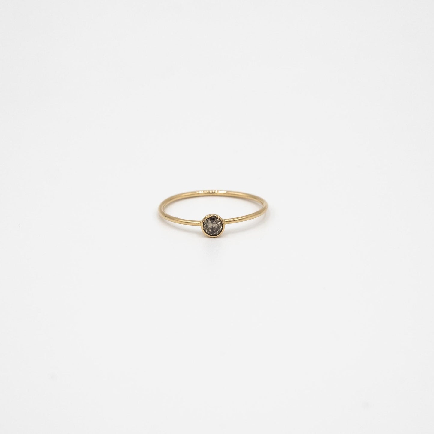 SOLITAIRE OR DIAMANT GRIS BRILLANT M