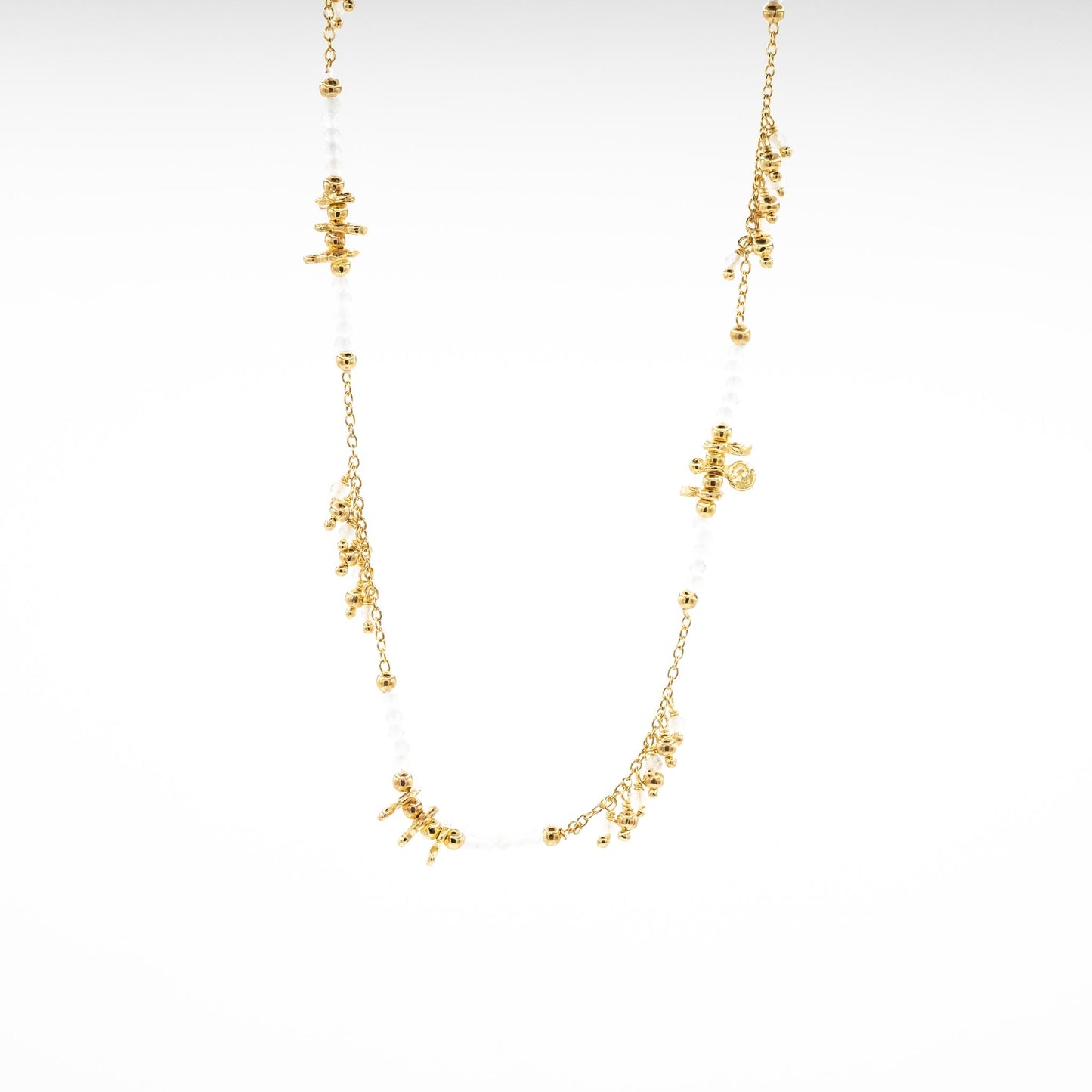collier or vermeil pierre semi précieuse pierre de lune joaillerie création bijouterie paris bijoux femme