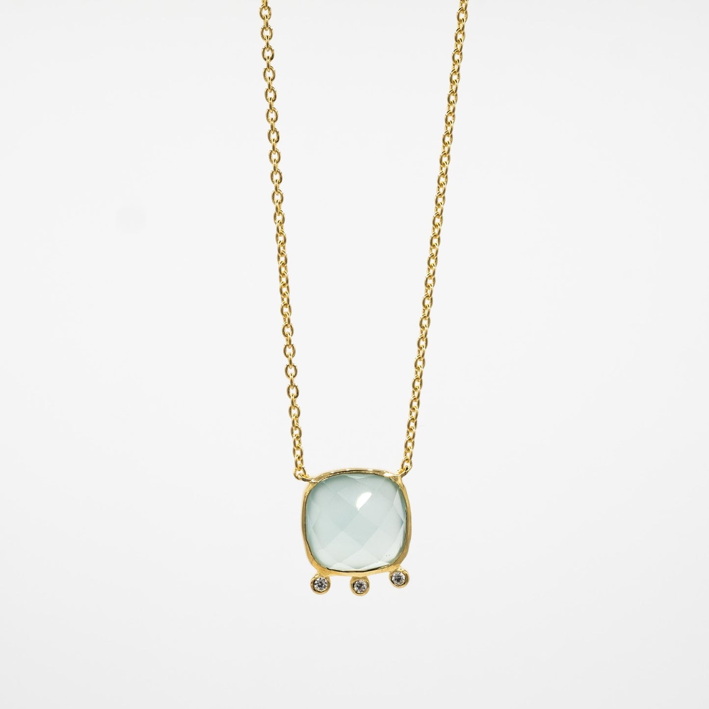 CHALCEDONY LUNA NECKLACE