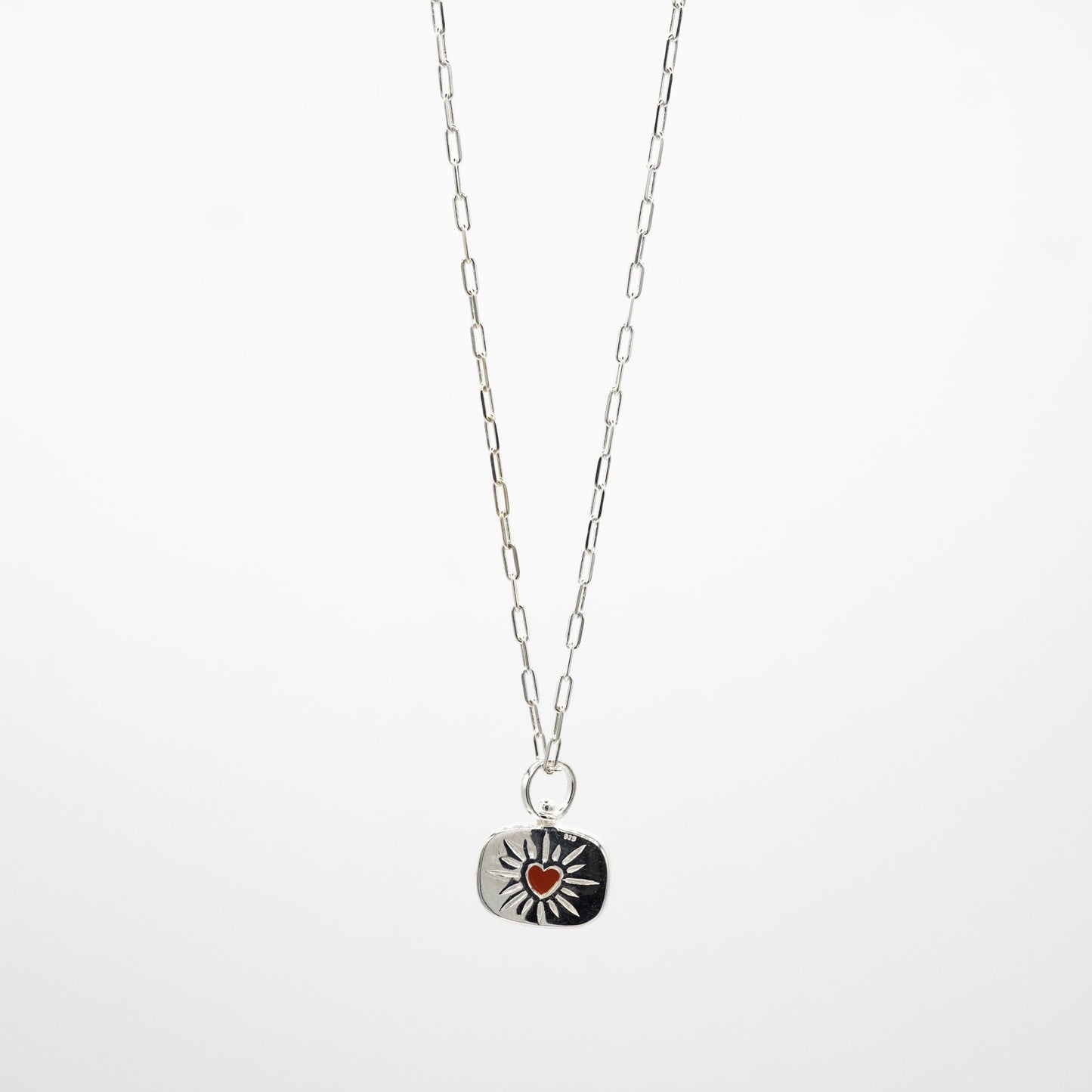 CARNELIAN HEART NECKLACE