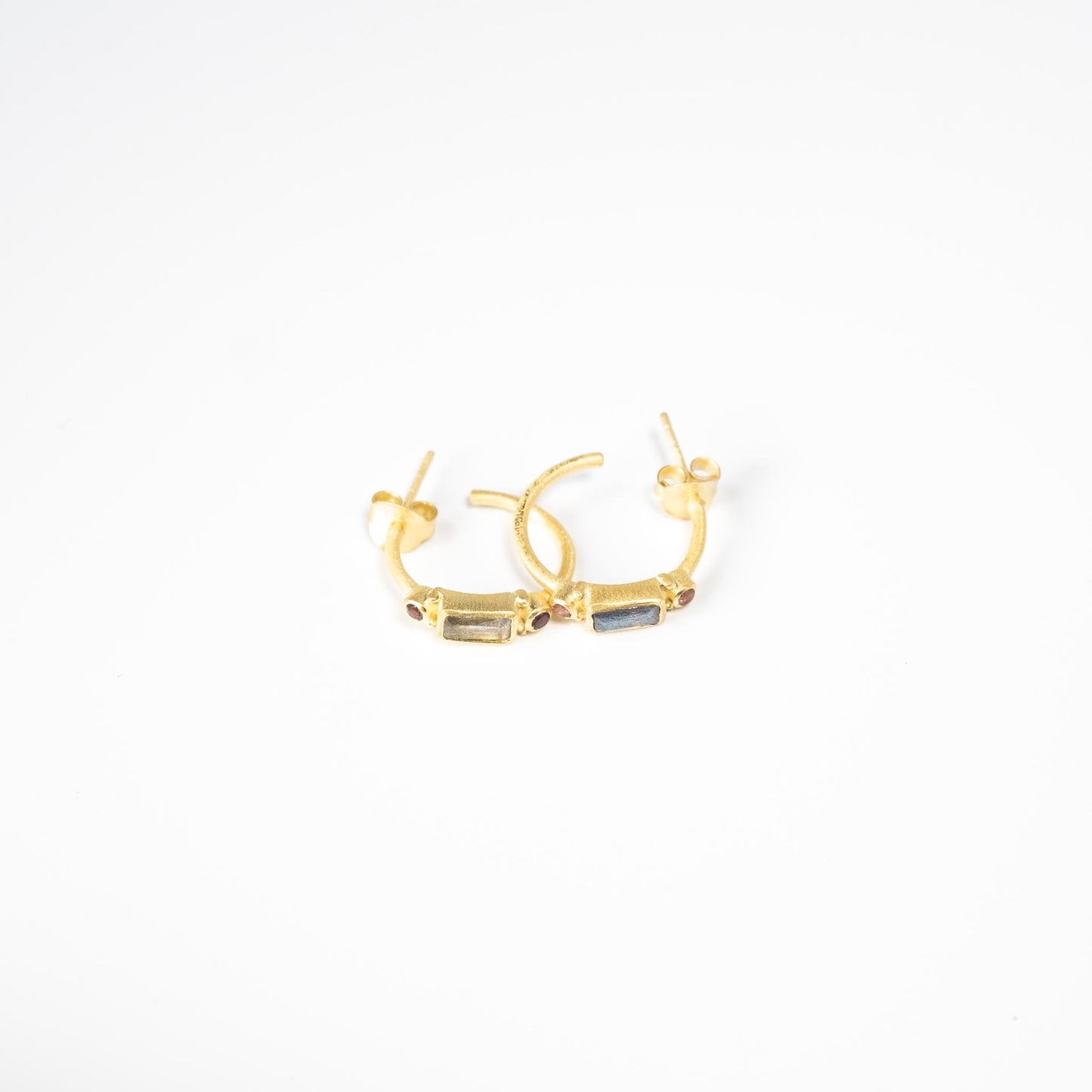 créoles or vermeil pierre semi précieuse tourmaline joaillerie création bijouterie paris bijoux femme