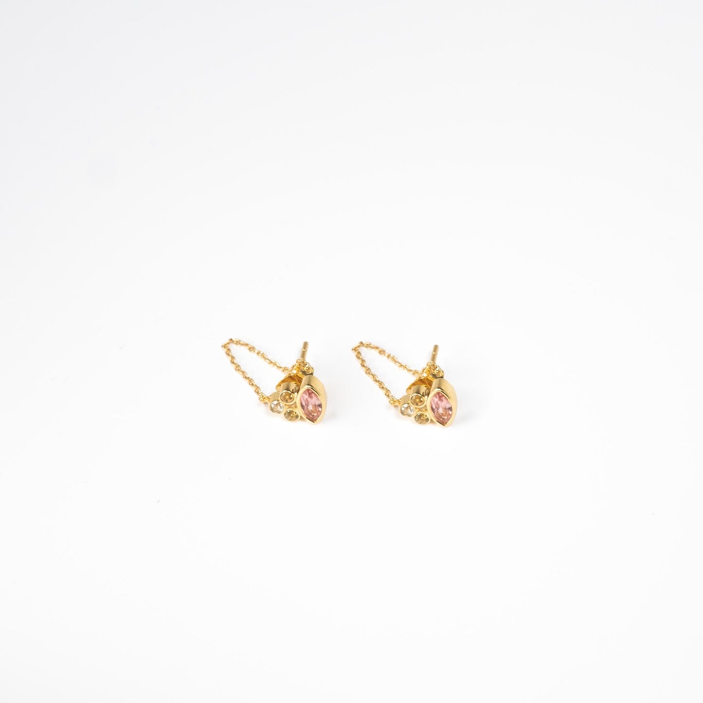 boucles d'oreilles or vermeil pierre semi précieuse tourmaline bijoux femme joaillerie bijouterie paris créateurs
