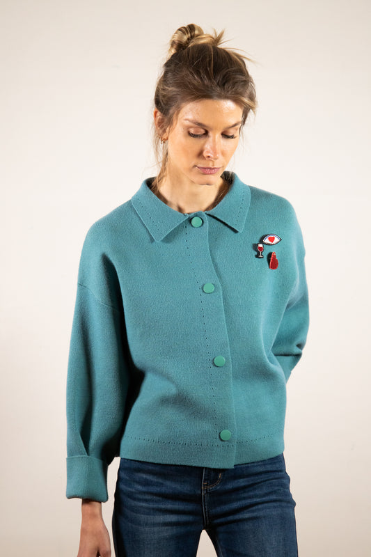 ALIX WASSERGRÜNE JACKE