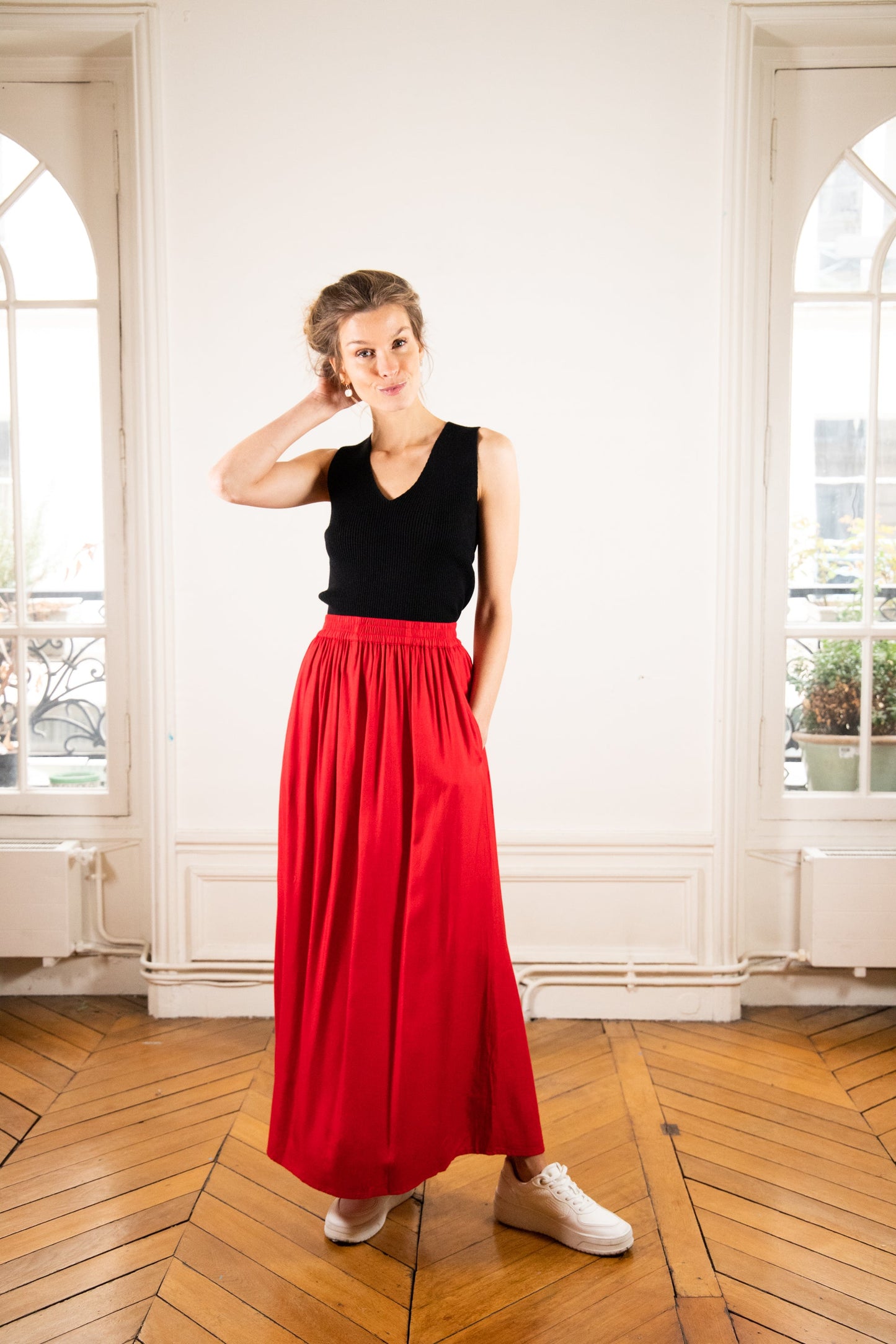 ELSA RED SKIRT
