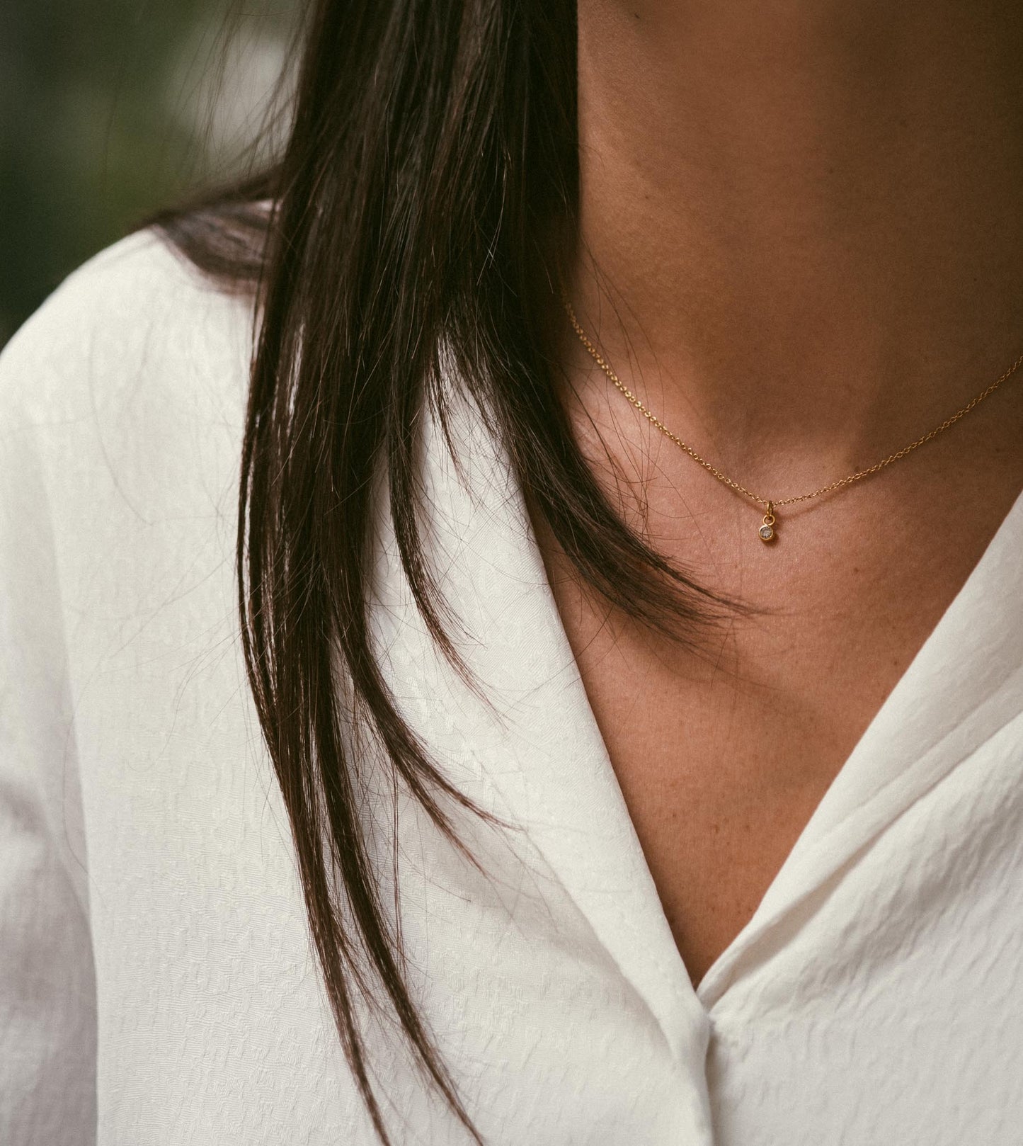 DIAMOND SOLITAIRE NECKLACE