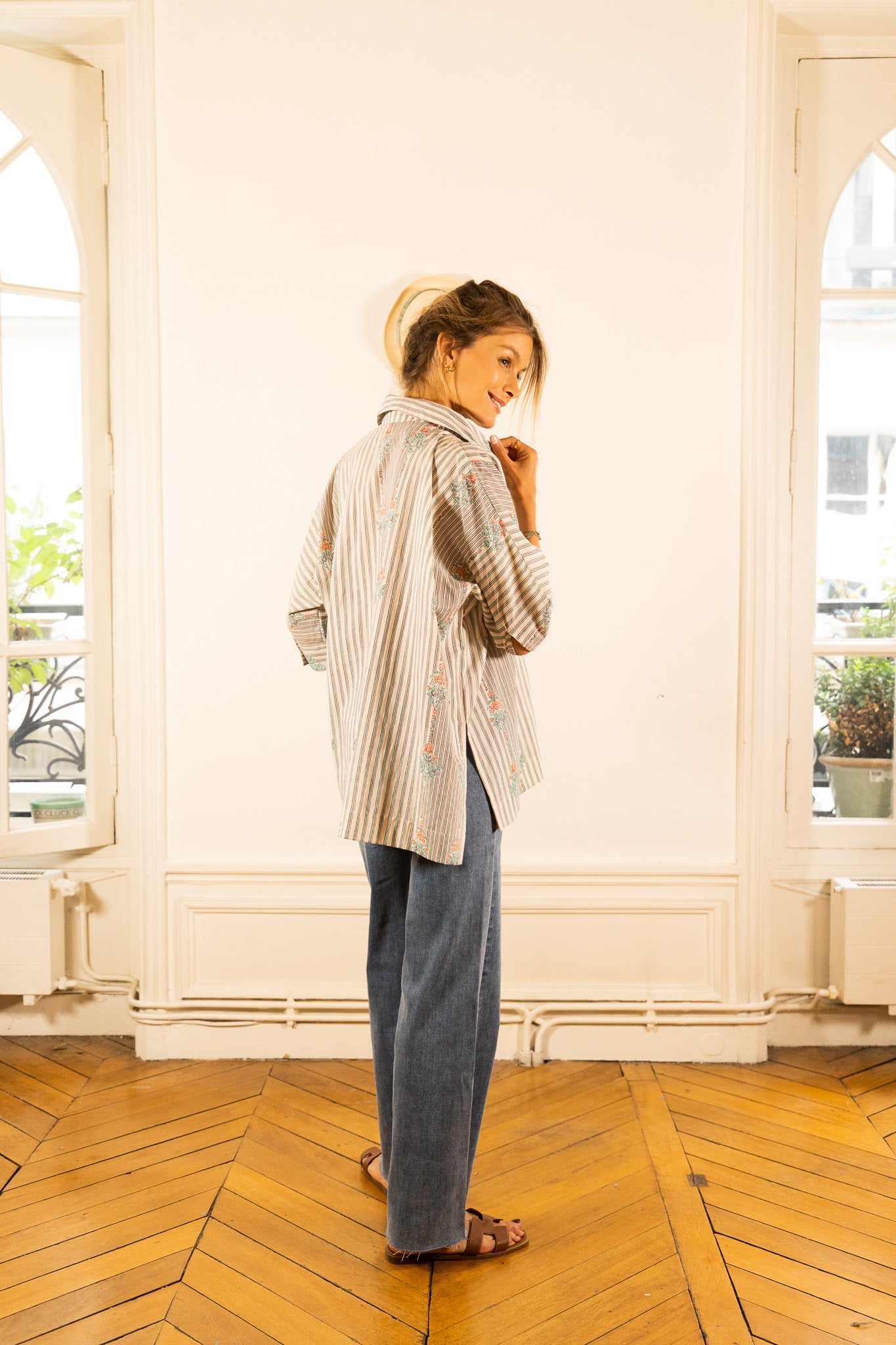 NOLA STRIPED BLOUSE