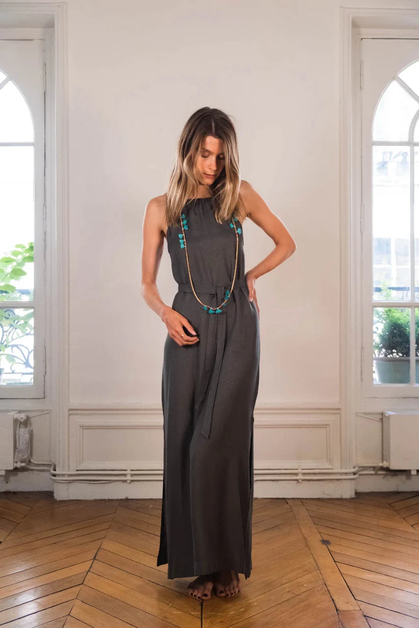 PLAIN AMBER DRESS