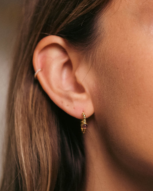 boucles d'oreilles or vermeil pierre semi précieuse tourmaline bijoux femme joaillerie bijouterie paris créateurs