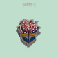 Broche - Fleur bleue