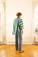 NOLA ORLEANS GREEN BLOUSE