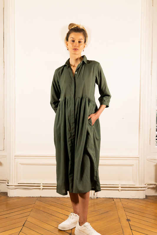 NORA OLIVE DRESS