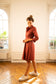 PAOLA TERRACOTTA DRESS