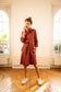 PAOLA TERRACOTTA DRESS