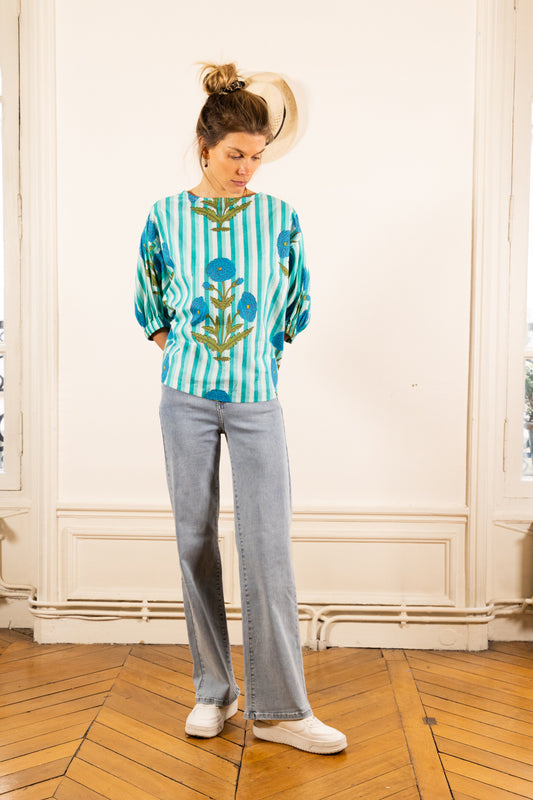 TOP WINONA REIMS BLAU