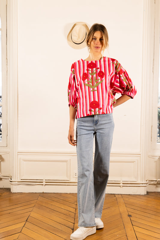TOP WINONA REIMS PINK