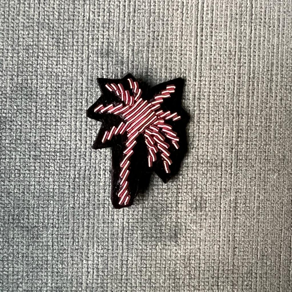 Brooch - Pink palm tree
