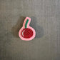 broche brodée main hand embroidered pin