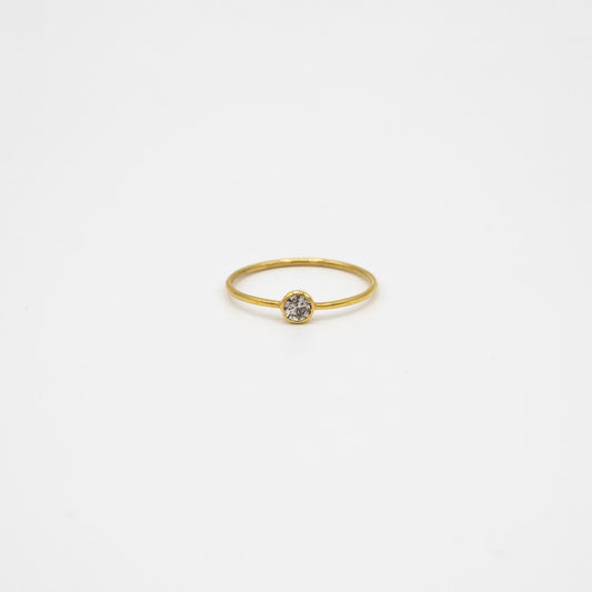 BRILLIANT DIAMOND GOLD SOLITAIRE L