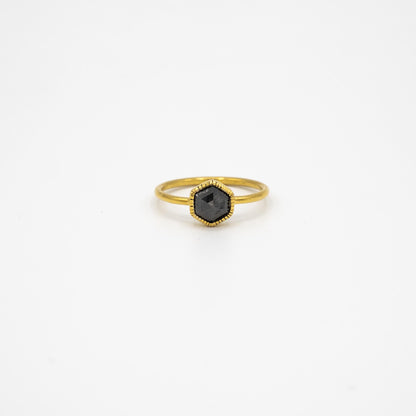 bague or diamant noir pierre précieuse bijoux femme joaillerie bijouterie paris créateurs