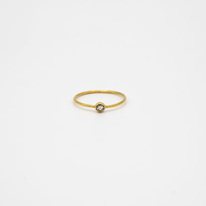 SOLITAIRE DIAMANT TAILLE ROSE S