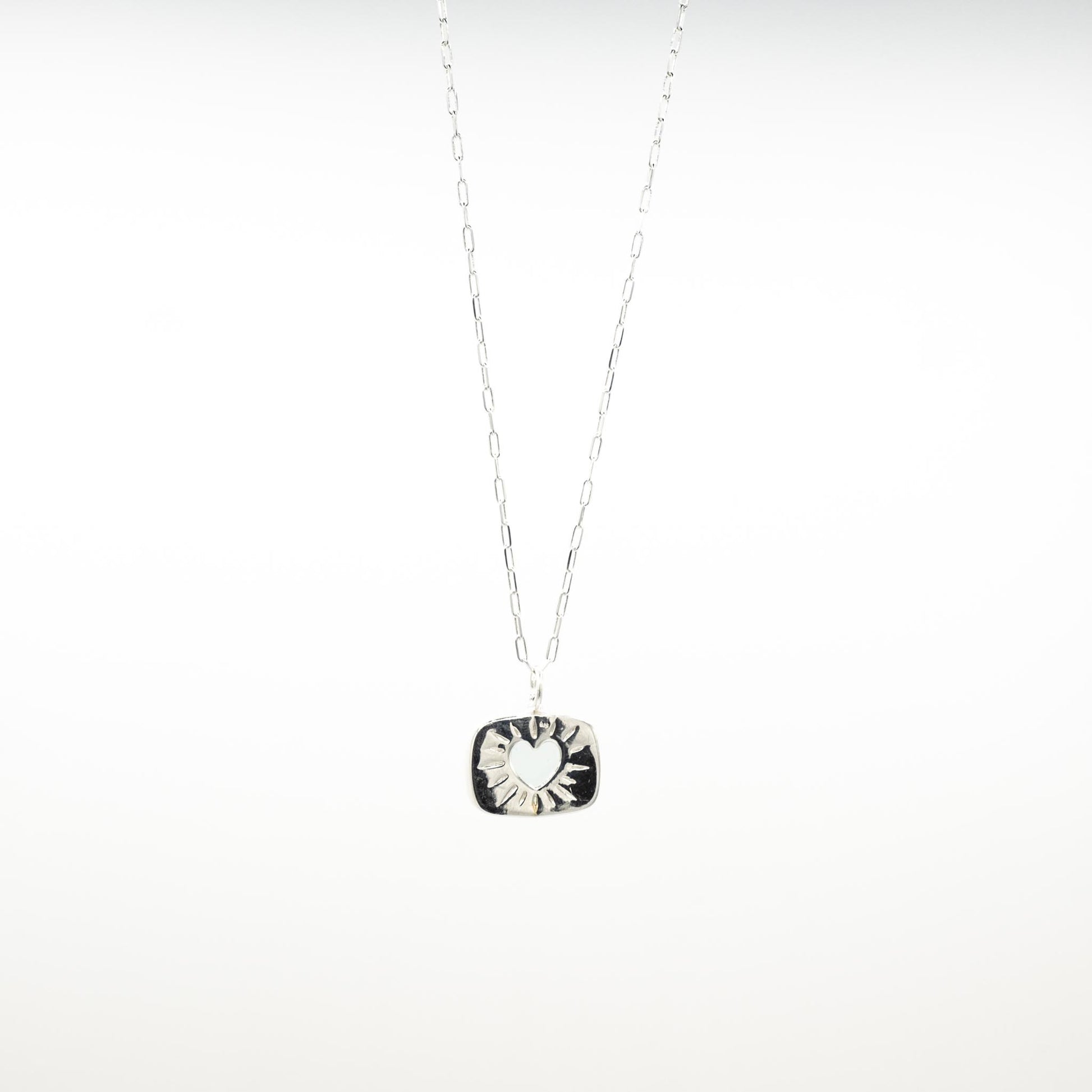 collier argent pierre semi précieuse calcédoine bijoux femme joaillerie bijouterie paris