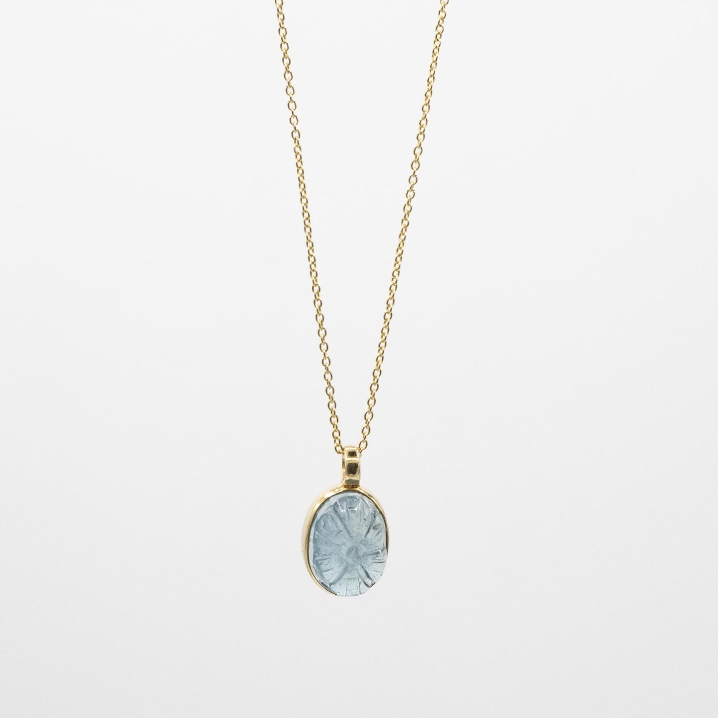 collier or vermeil pierre semi précieuse aigue marine bijoux femme joaillerie bijouterie paris