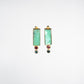 boucles d'oreilles or vermeil pierre semi précieuse chrysoprase tourmaline bijoux femme joaillerie bijouterie paris créateurs