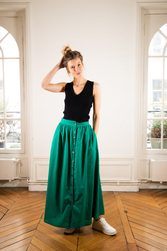 JUPE CELIA VERTE