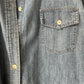 chemise jean femme denim clair création paris pret-à-porter