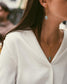 collier or vermeil  pierre semi précieuse calcédoine bijoux femme joaillerie bijouterie paris