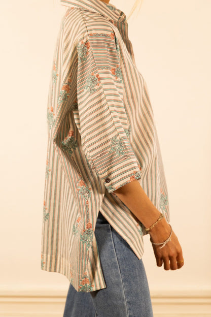 NOLA STRIPED BLOUSE
