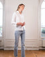 pantalon droit femme jean délavé création paris pret-à-porter vêtements femme
