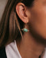 boucles d'oreilles or vermeil dormeuse pierre semi précieuse chrysoprase tourmaline création joaillerie bijouterie paris bijoux femme