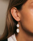 boucles d'oreilles or vermeil nacre dormeuse pierre semi précieuse joaillerie création bijouterie paris bijoux femme