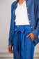 chemise bleue femme bouton nacré création paris pret-à-porter mode